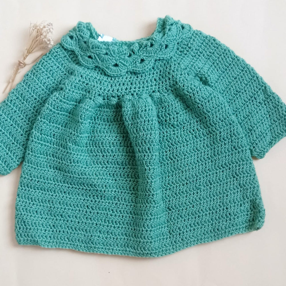 Vestido Crochet Verde