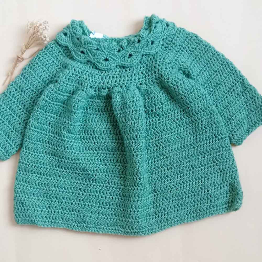 Vestido Crochet Verde