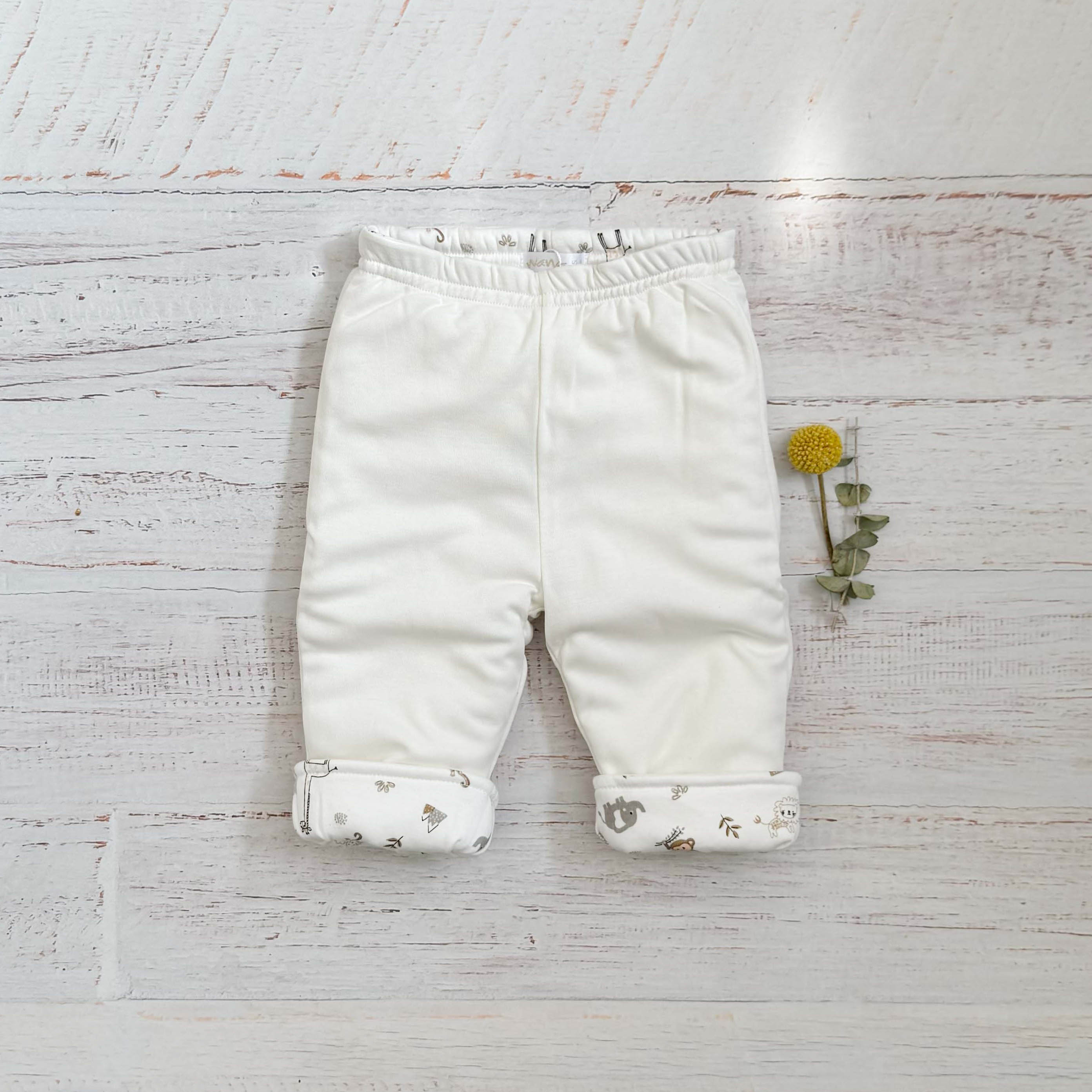 Pantalón Reversible Zoo Hueso