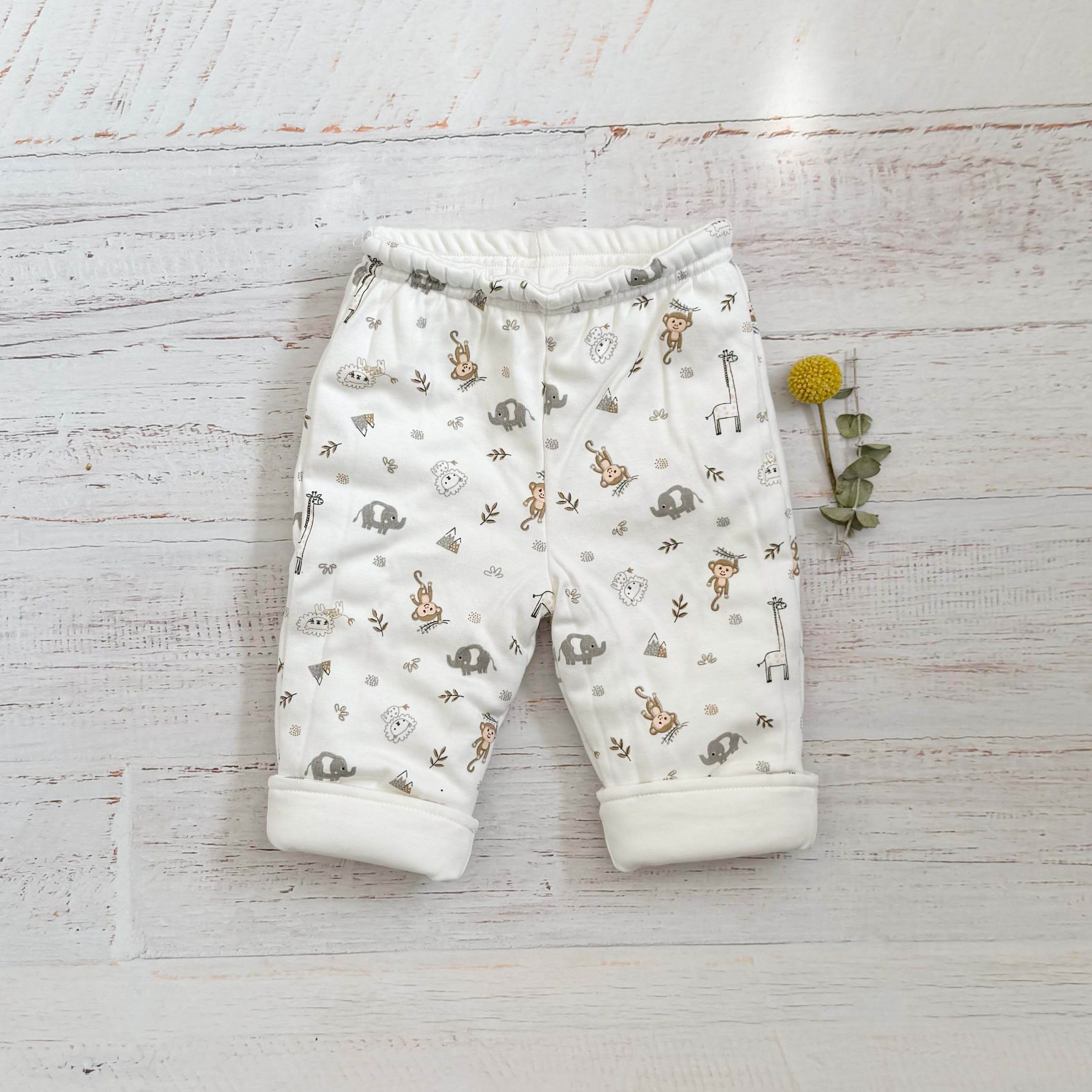 Pantalón Reversible Zoo Hueso