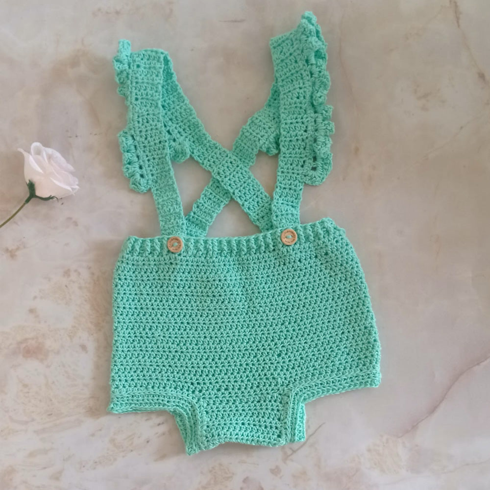 Short Tirantes Crochet Verde