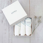 Pack 3 Bodys Básico Picot Celeste