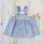 Vestido Pau Rayas Celeste