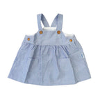Vestido Pau Rayas Celeste