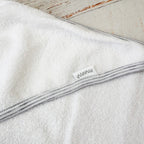 Toalla Bebe Rayas Gris