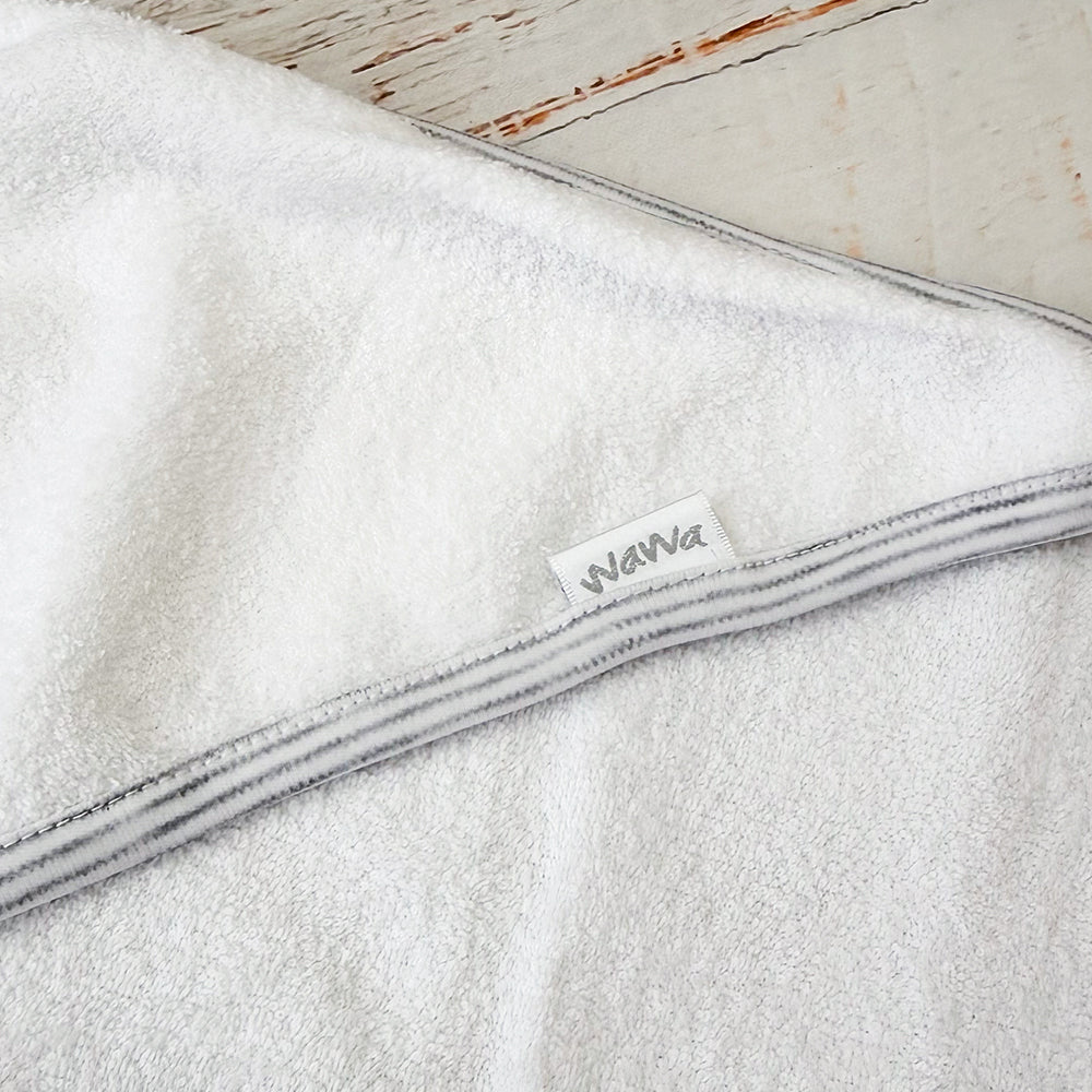 Toalla Bebe Rayas Gris
