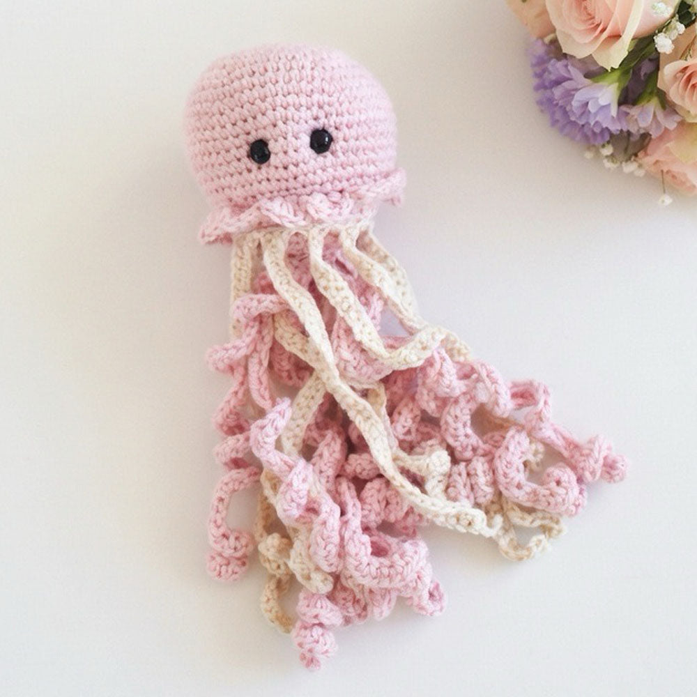 Medusa Crochet Rosada