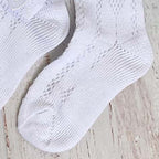 CALCETINES BLANCOS CROCHET NIÑA