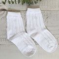CALCETINES BLANCOS CROCHET NIÑO