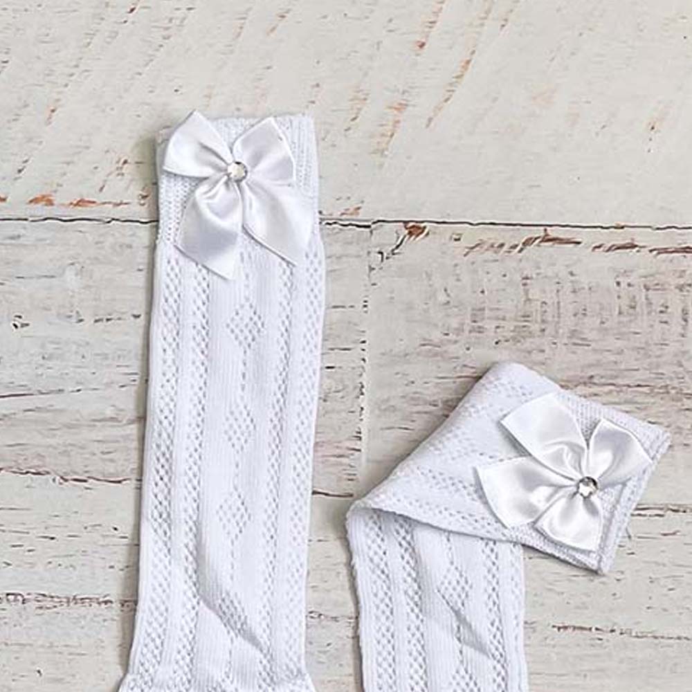 CALCETINES LARGOS CROCHET NIÑA