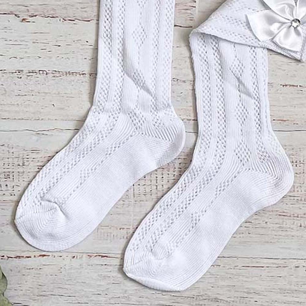 CALCETINES LARGOS CROCHET NIÑA