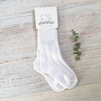CALCETINES BLANCOS CROCHET NIÑO