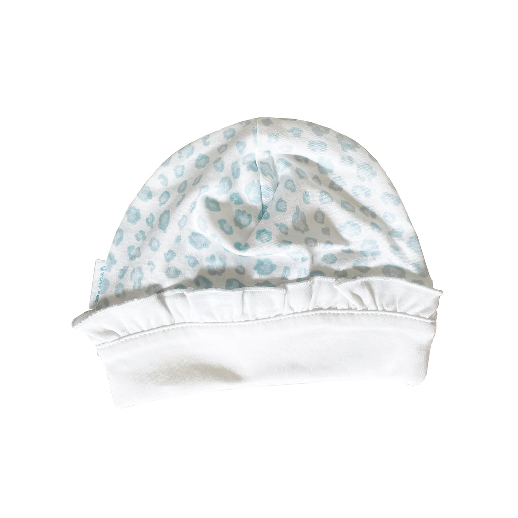 GORRO ANIMAL PRINT CELESTE