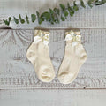 CALCETINES BEIGE ALGODÓN NIÑA