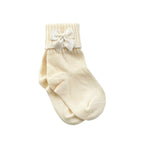 CALCETINES BEIGE ALGODÓN NIÑA
