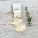 CALCETINES BEIGE ALGODÓN NIÑA