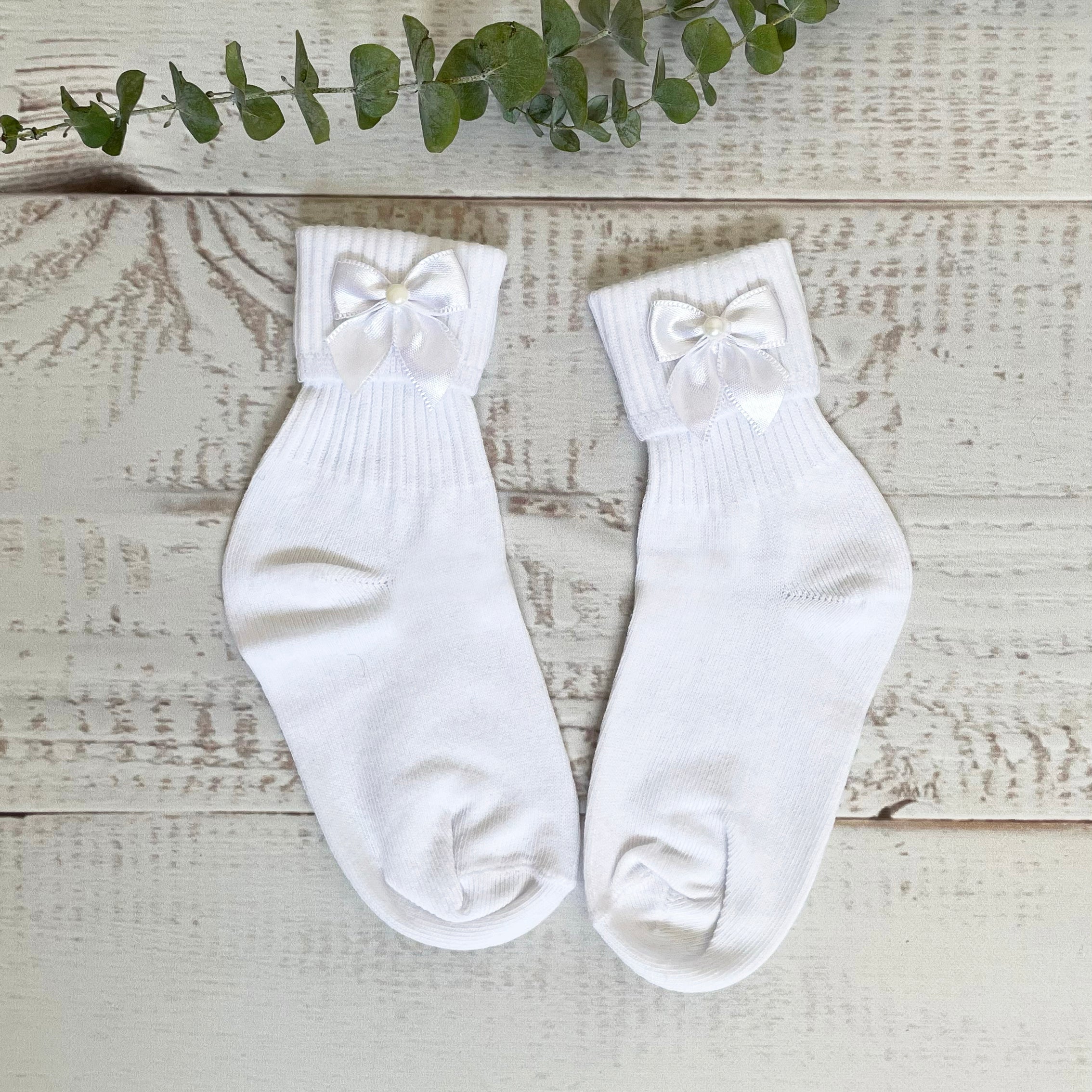 CALCETINES BLANCOS ALGODÓN NIÑA