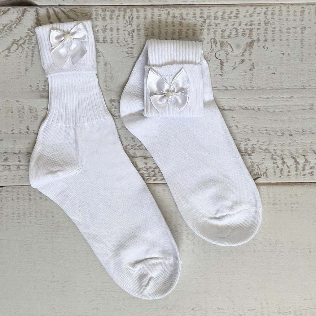 CALCETINES BLANCOS ALGODÓN NIÑA