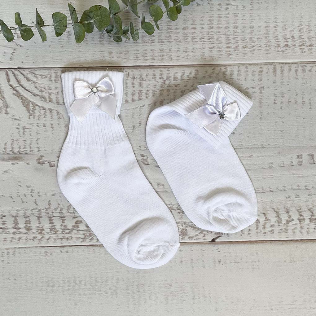 CALCETINES BLANCOS ALGODÓN NIÑA