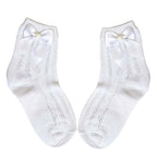 CALCETINES BLANCOS CROCHET NIÑA