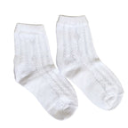 CALCETINES BLANCOS CROCHET NIÑO