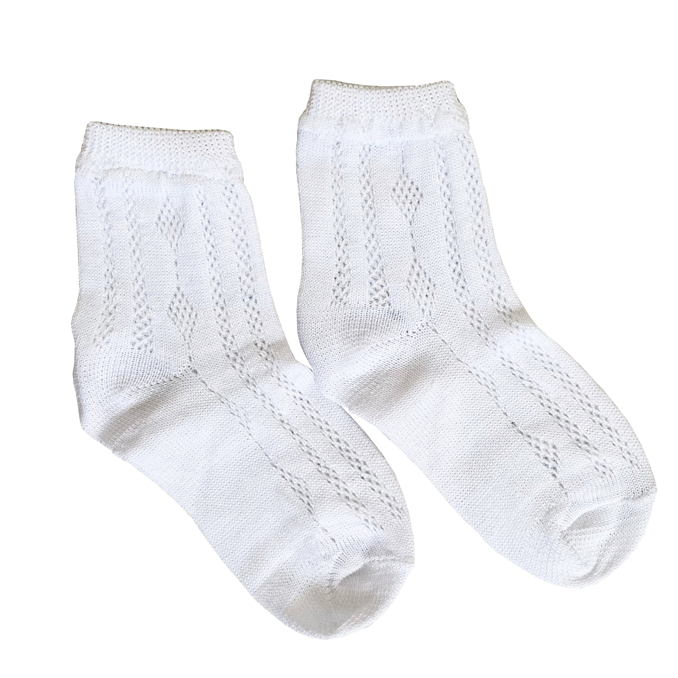 CALCETINES BLANCOS CROCHET NIÑO