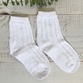 CALCETINES BLANCOS CROCHET NIÑO
