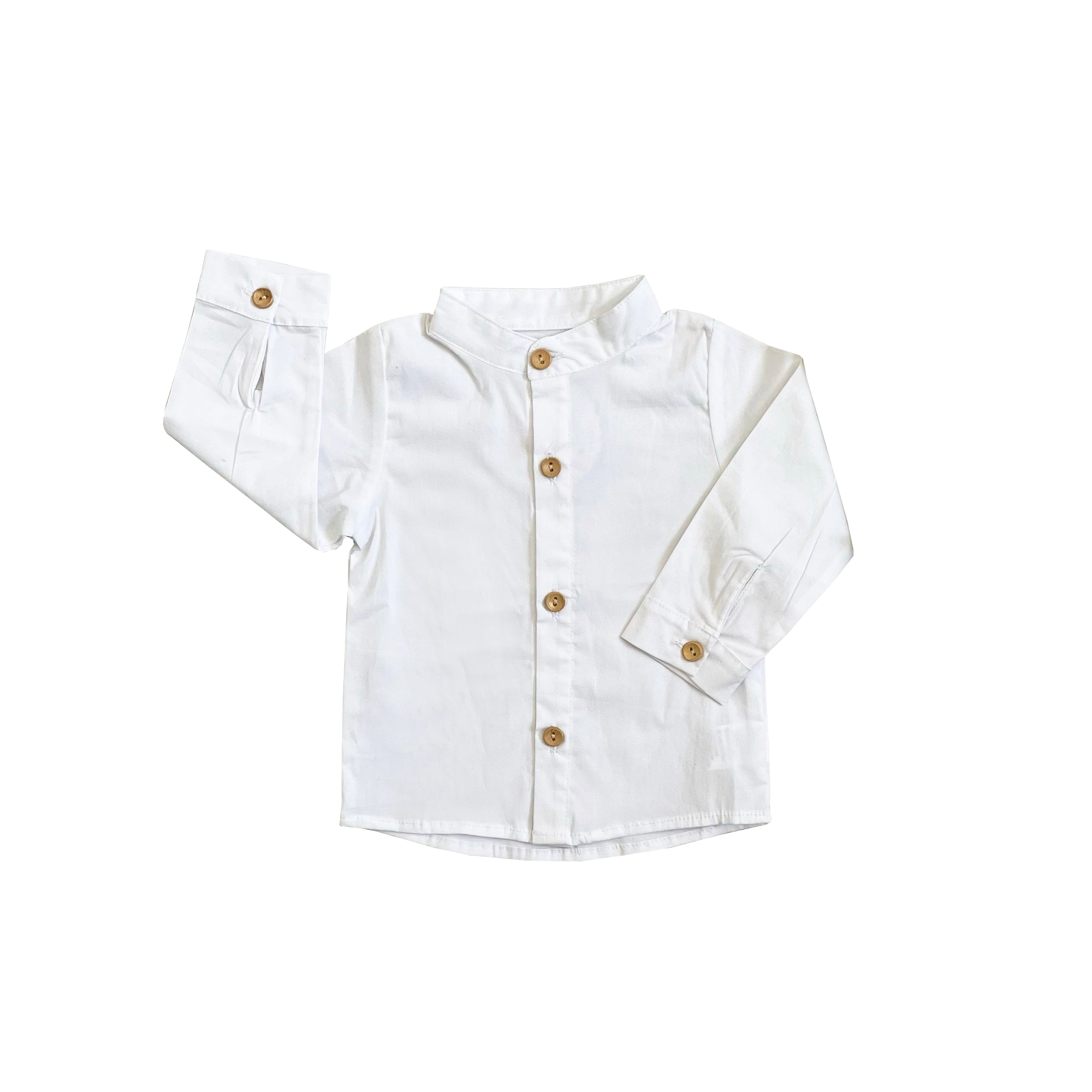 CAMISA ERICK BLANCA MADERA