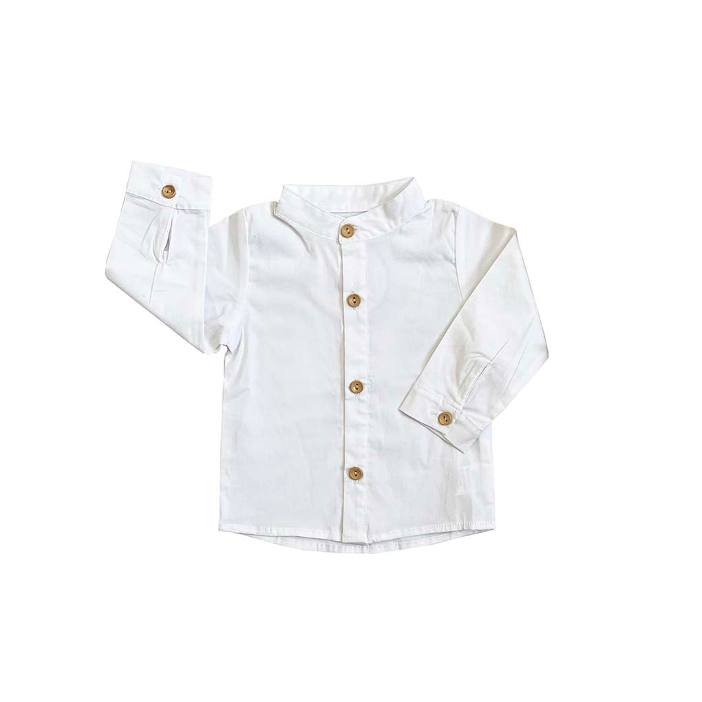 CAMISA ERICK BLANCA MADERA